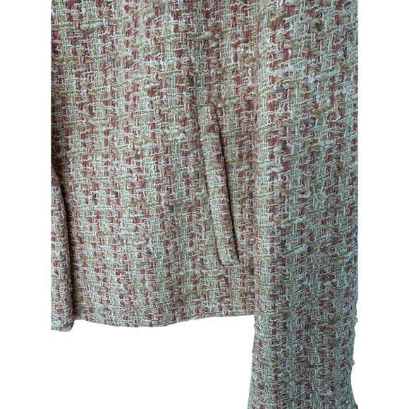 Bernard Zins Blazer Pink Tweed Twee Office Work Career Business Size 4 - Picture 7 of 13